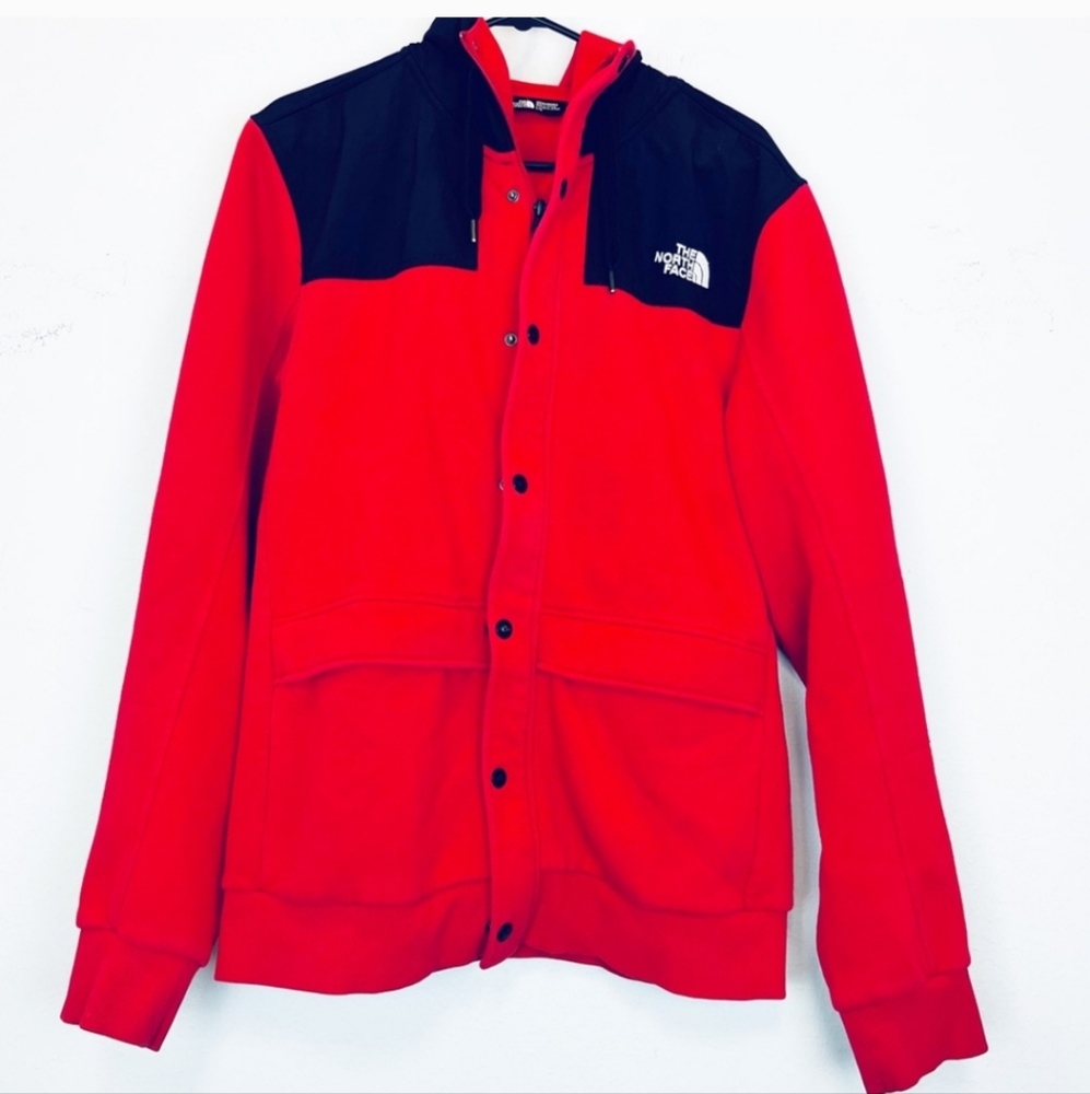 North Face Full Zip/Button Hoodie
